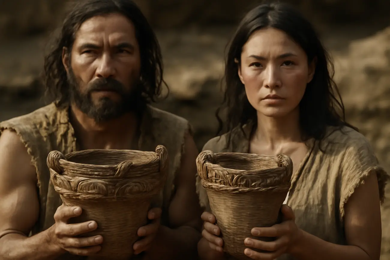 繩文時代男女持土器